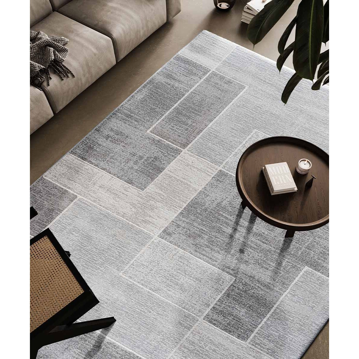 Tappeto Casa Salotto Soggiorno Camera Grigio