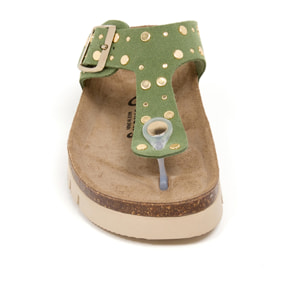 Sandalia Plataforma Verde Mujer BILLOWY VERDE