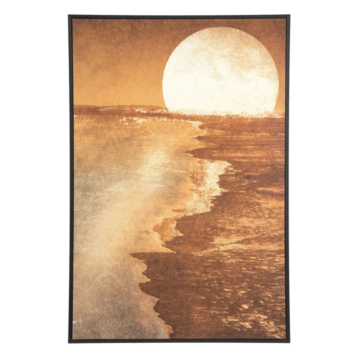 Toile encadrée "Soleil" bois 60x90cm
