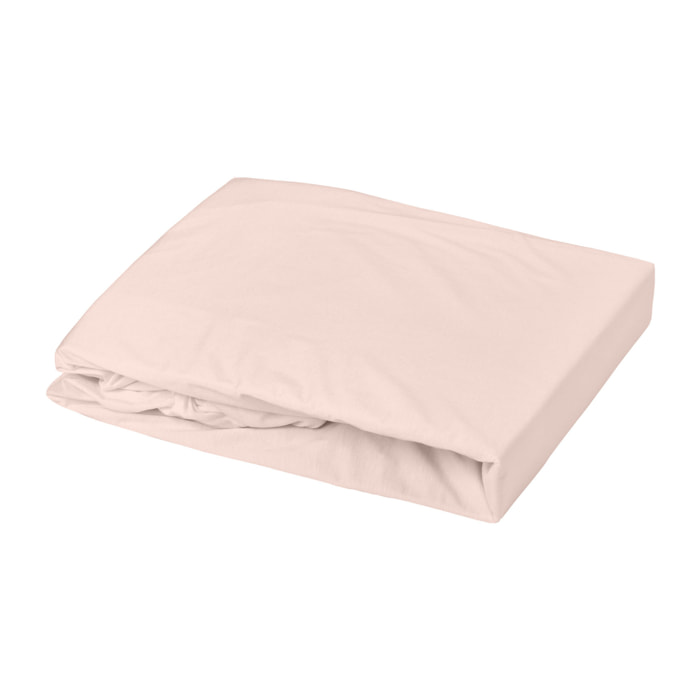 Drap housse enfant Oeko-tex 100% coton 130g/m² - Rose Clair