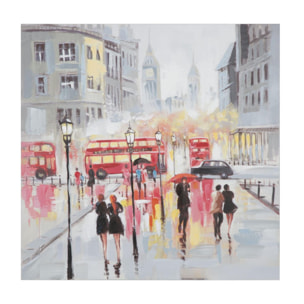 DIPINTO SU TELA RAIN LONDON -A- CHARME 1921 MULTICOLORE