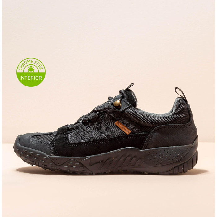 Zapatos N5621 MULTI MATERIAL BLACK/GORBEA color Black