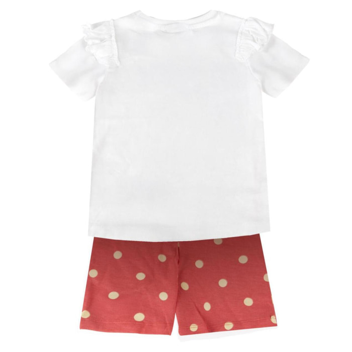Conjunto 2 Piezas Minnie Mouse - Color Coral