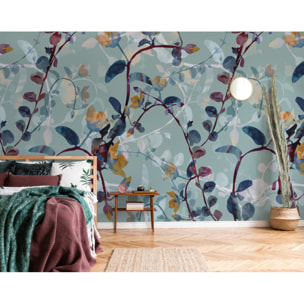 Papier peint panoramique Ivy XL - Un décor mural de 10 lés (480x270cm), créé et fabriqué en France