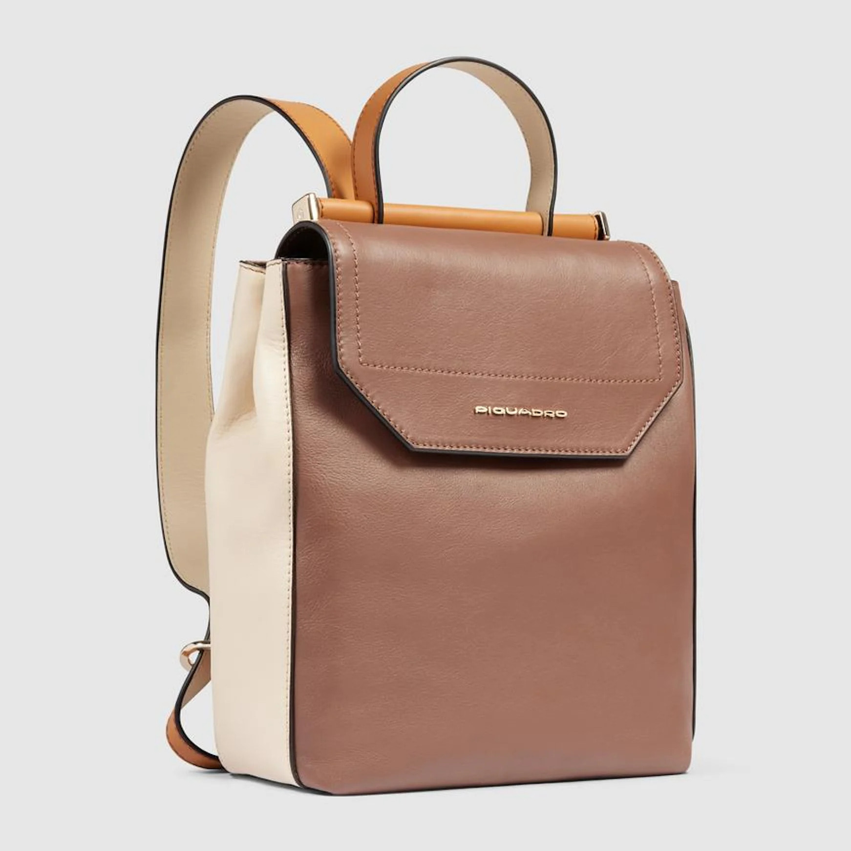 Piquadro Zainetto porta iPad®mini in pelle schermato con protezione RFID