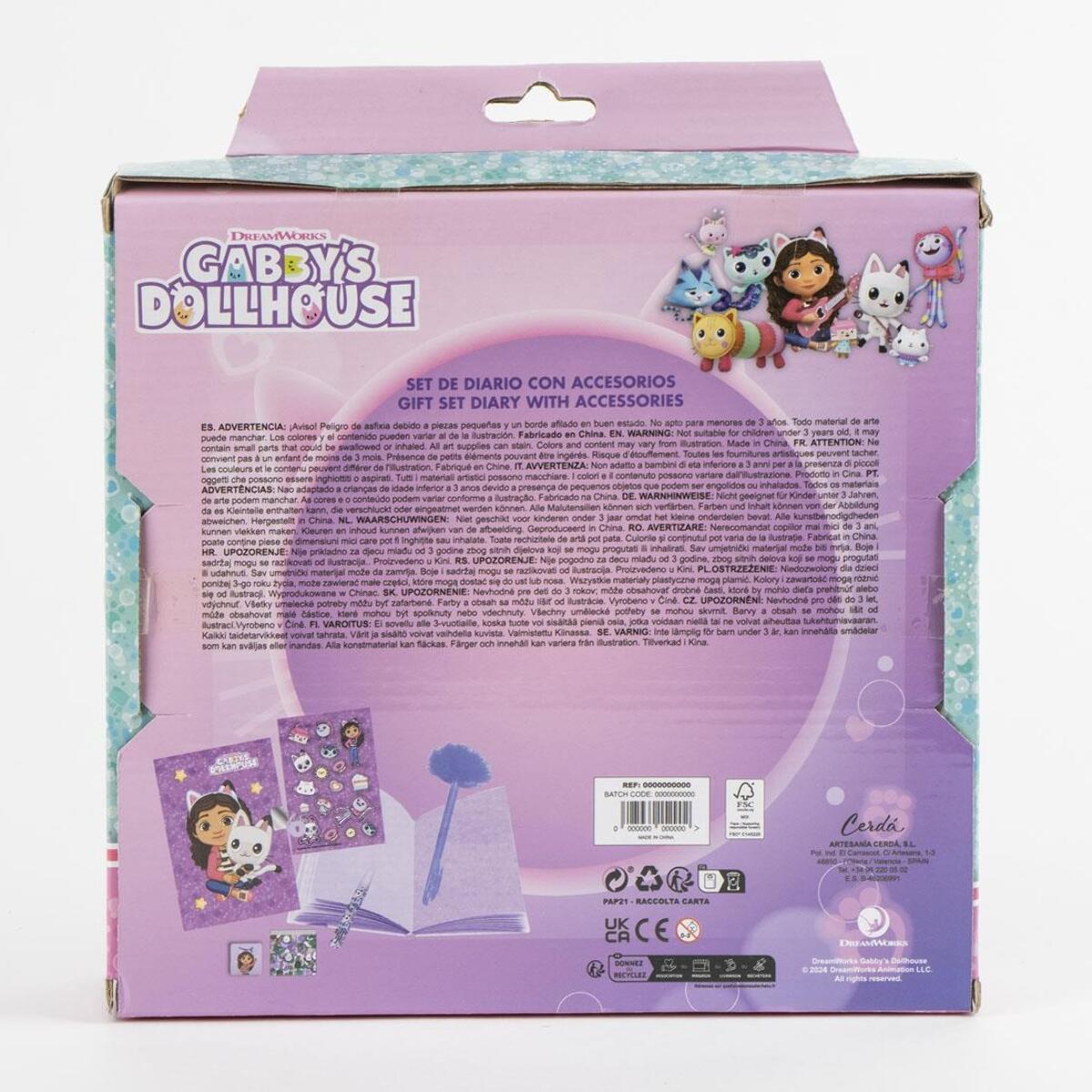 Diario set gabby´s dollhouse