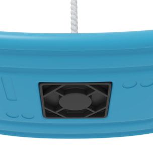 Balançoire enfant - siège balançoire - corde réglable, mousquetons - max. 70Kg - PE bleu