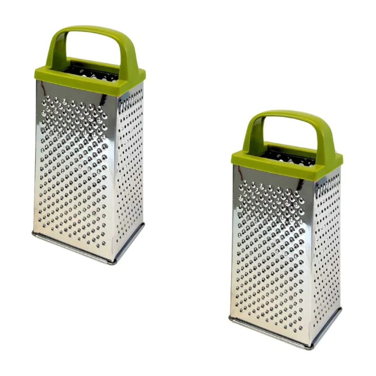 Ensemble de 2 Râpes à fromages et à légumes 4 faces Fackelmann Gamme Zéro