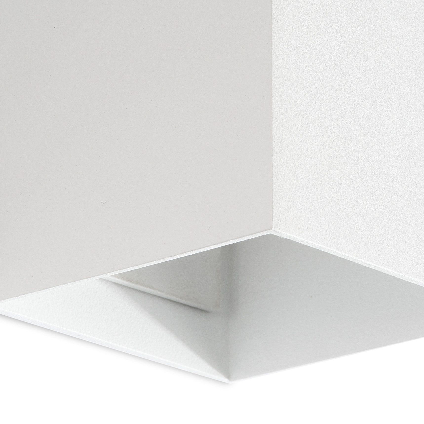 LUNE 2L Applique carré blanche