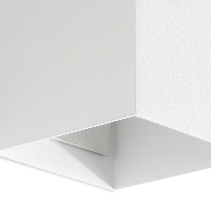 LUNE 2L Applique carré blanche