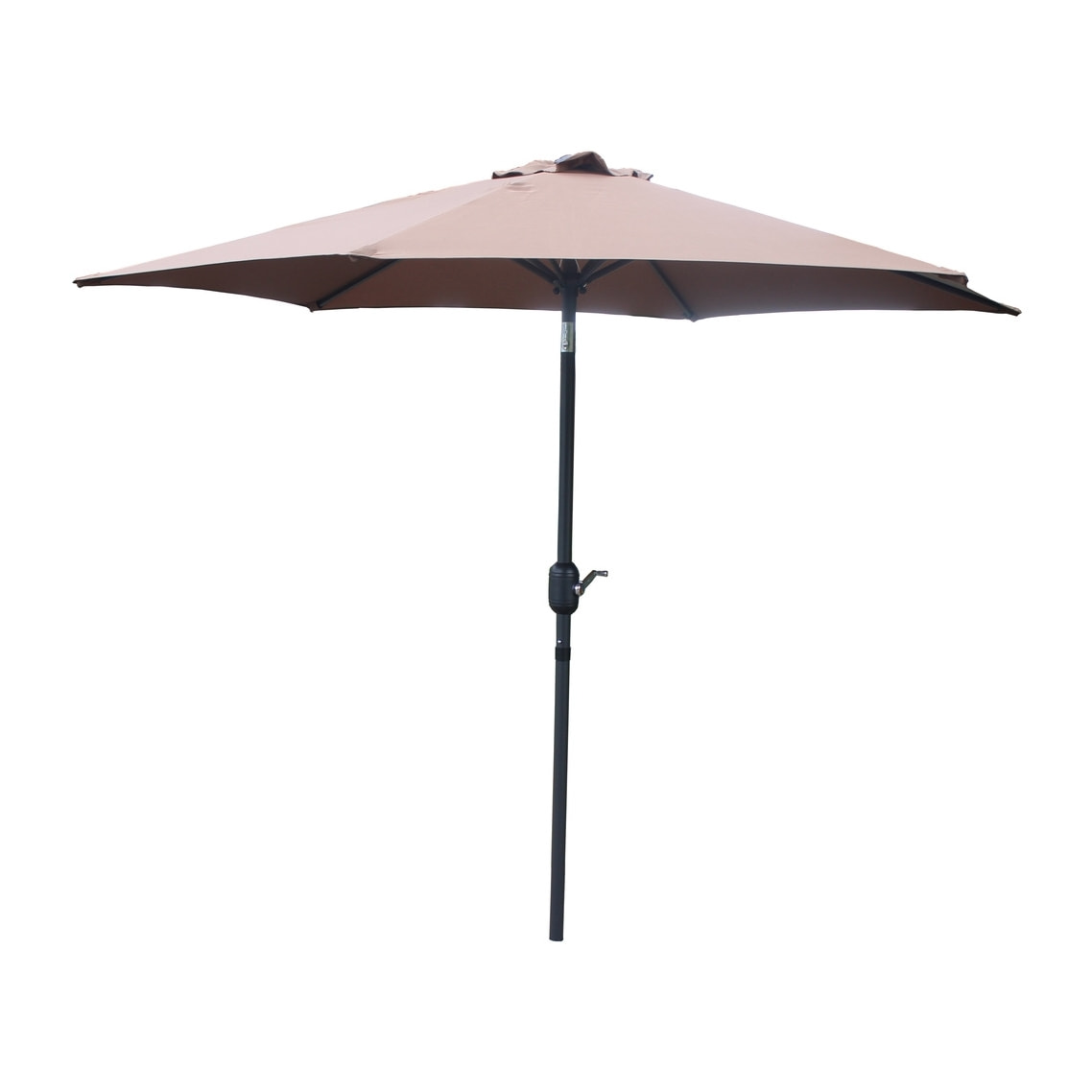 Parasol droit rond 2,5 x 2,5 m chocolat EMMA