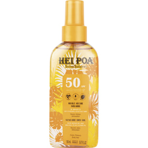 Huile Sèche Solaire SPF50 - Au Monoï et aux Extraits Végétaux Bio