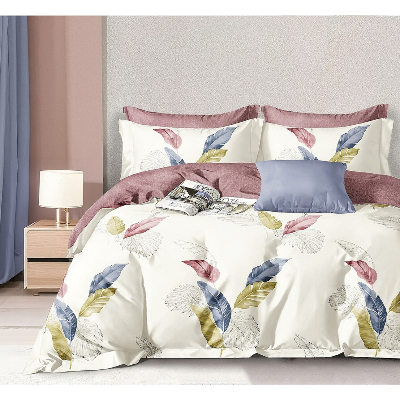 Parure housse de couette en polycoton - Plumalys