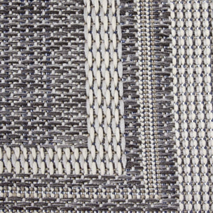 Tapis exterieur, motif géométrique kilim, structure résistante, bil