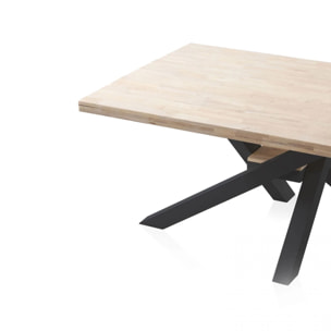 Mesa de comedor Xena 160 Negro - Roble