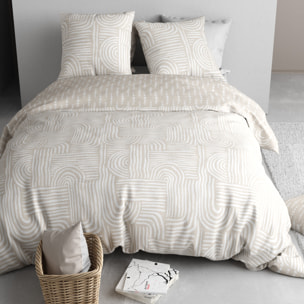 Parure housse de couette 3pcs 100% coton 57 fils fado