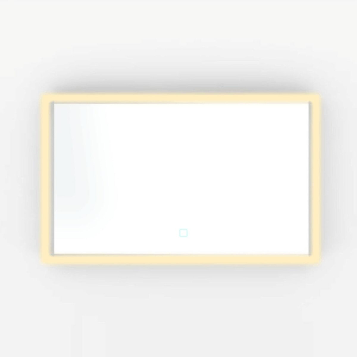 Miroir lumineux rectangulaire l.60 x H.100 cm LED 3 couleurs avec capteur Vision SAT (SATZVIOBLED60100)