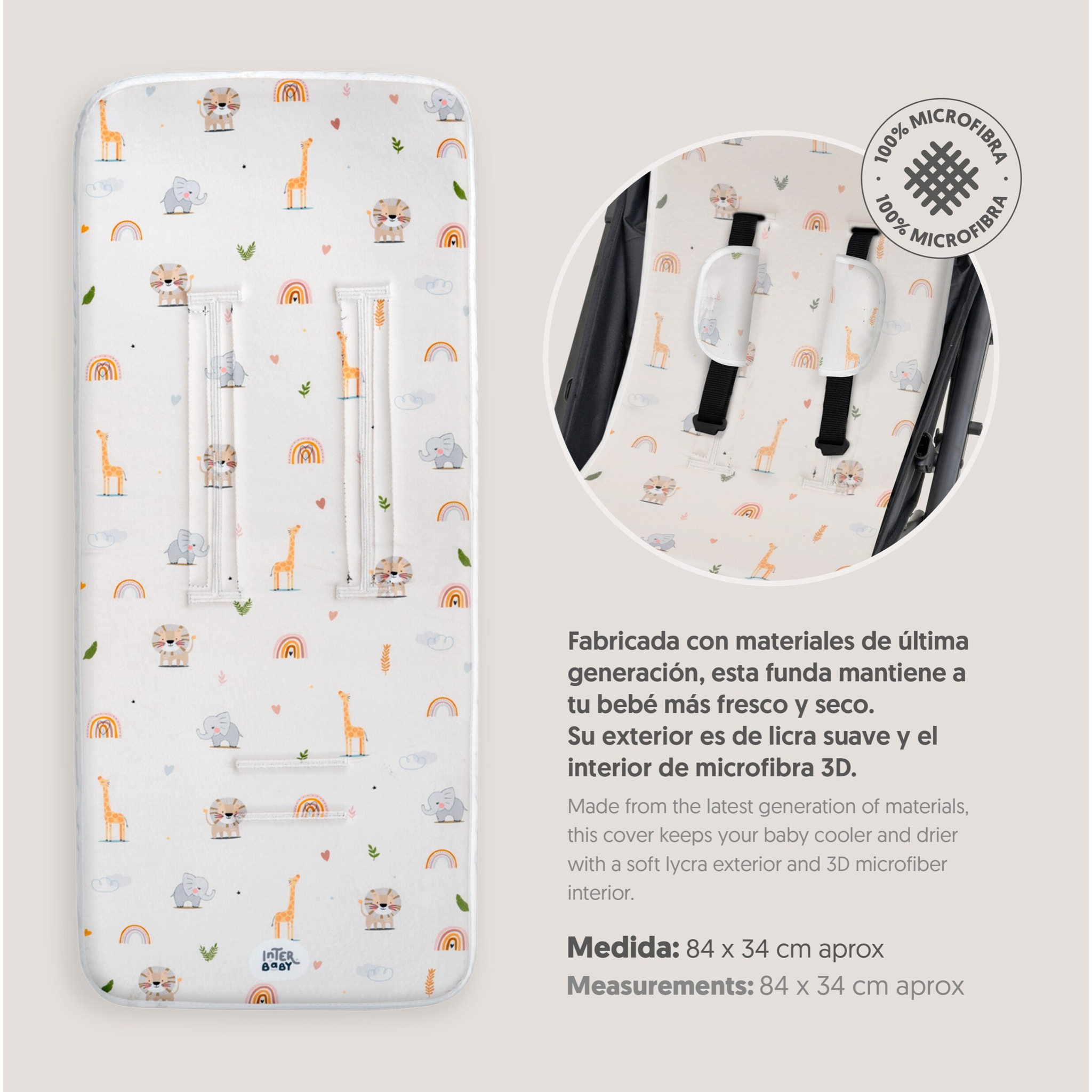 Colchoneta Modelo Safari Beig