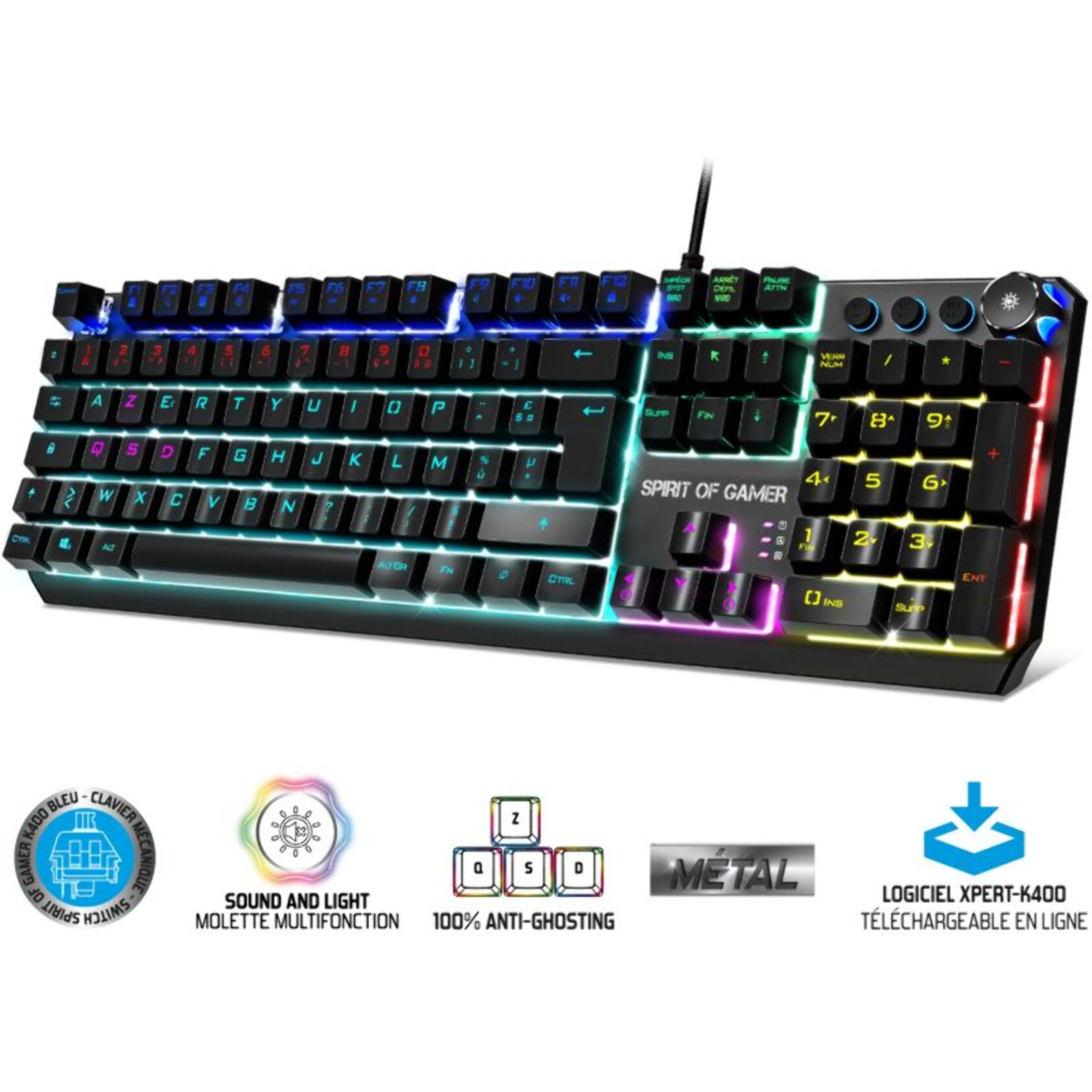 Clavier gamer SPIRIT OF GAMER XPERT K400