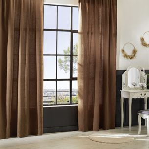 Rideau "Widdy" 130x260cm rose terracotta