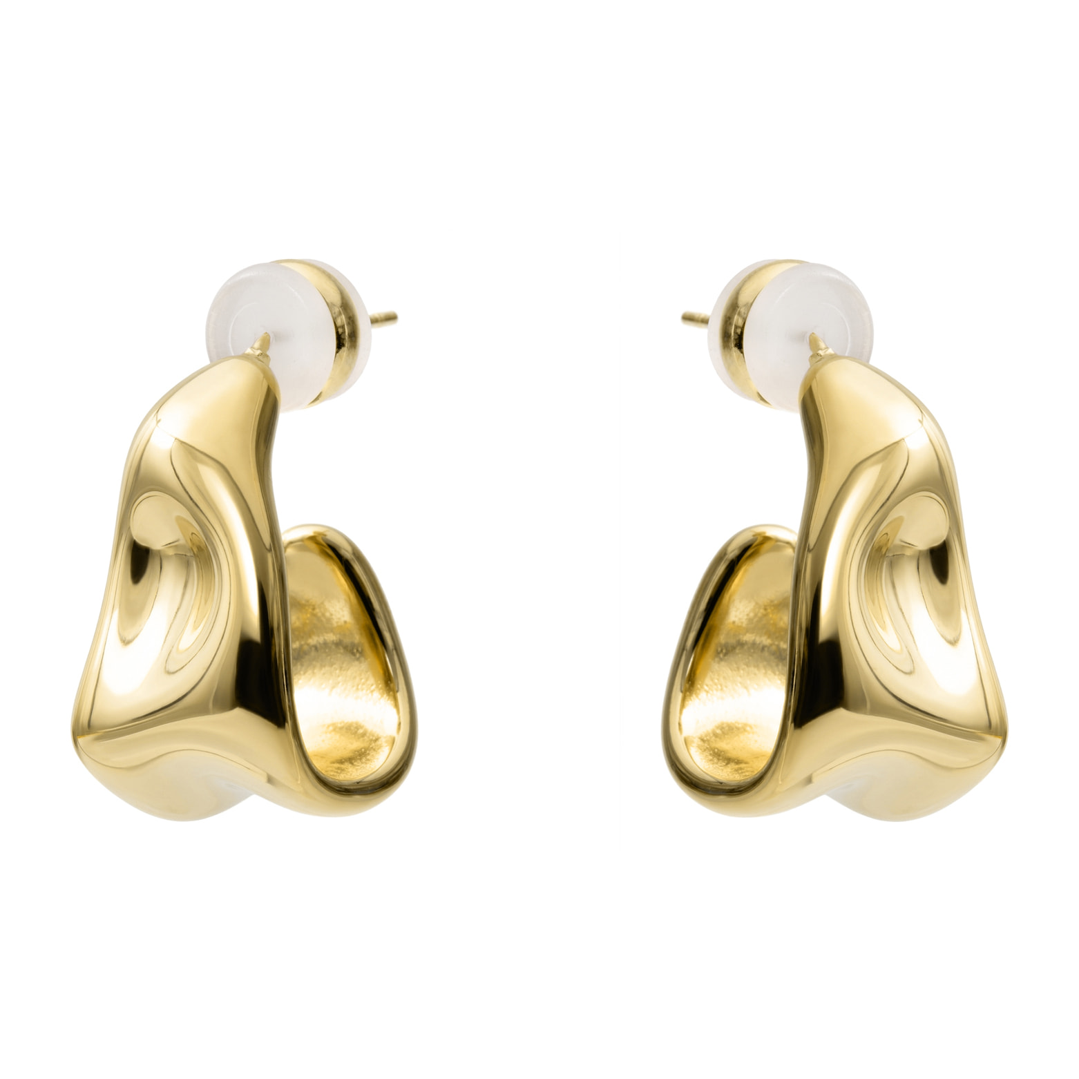 Pendientes Rorki acabado oro amarillo 18k