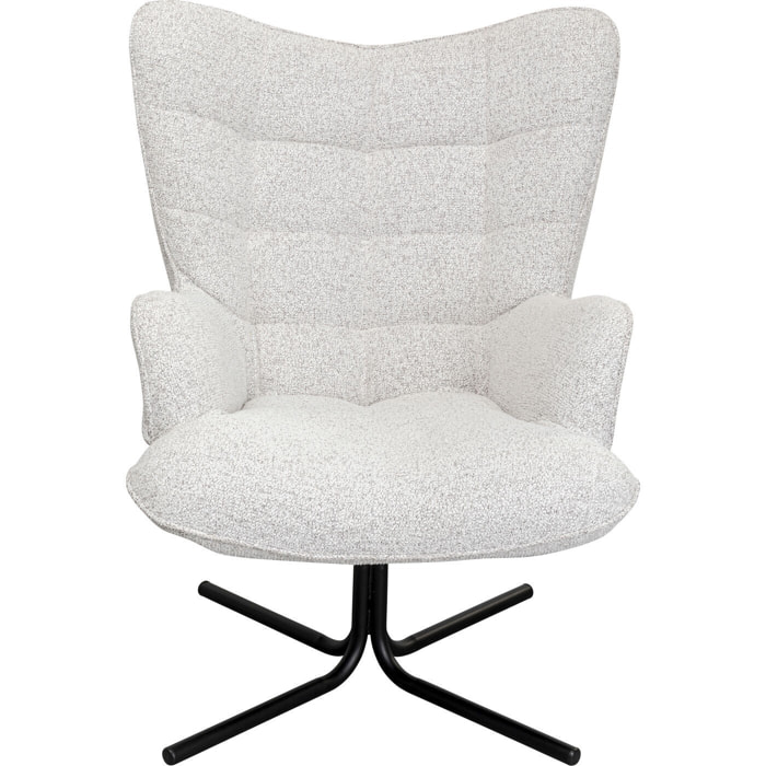 Fauteuil pivotant Oscar gris Kare Design