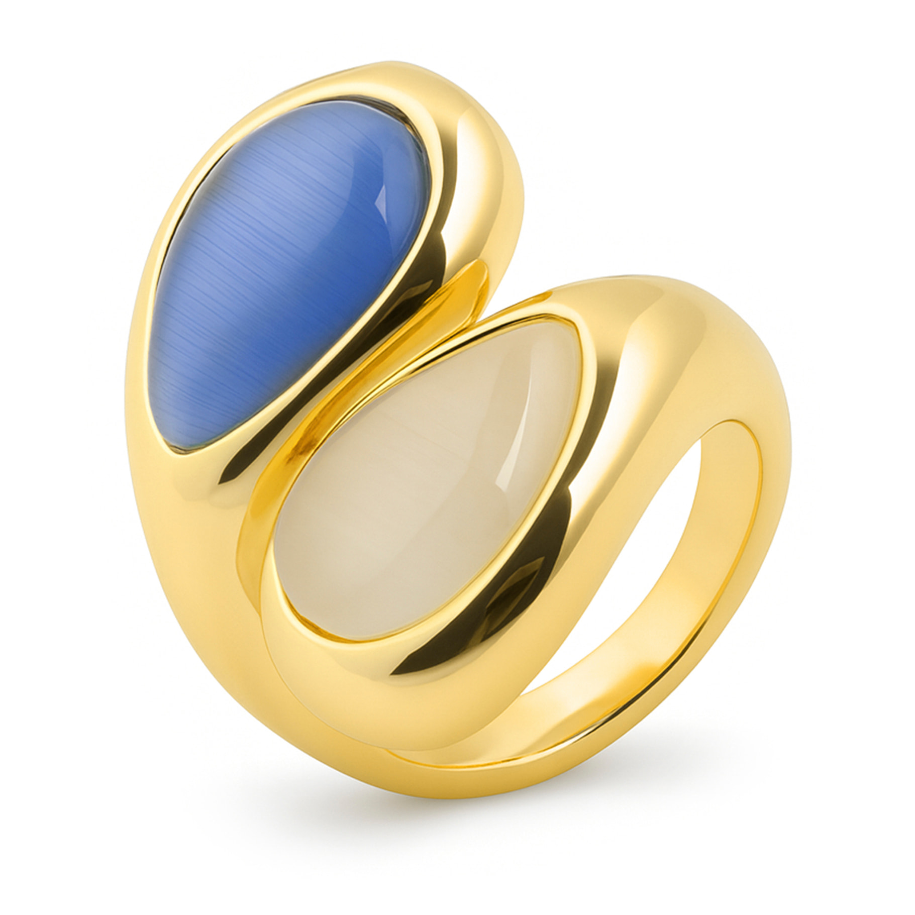 Anillo Anxobu acabado oro amarillo 18k