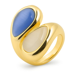 Anillo Anxobu acabado oro amarillo 18k