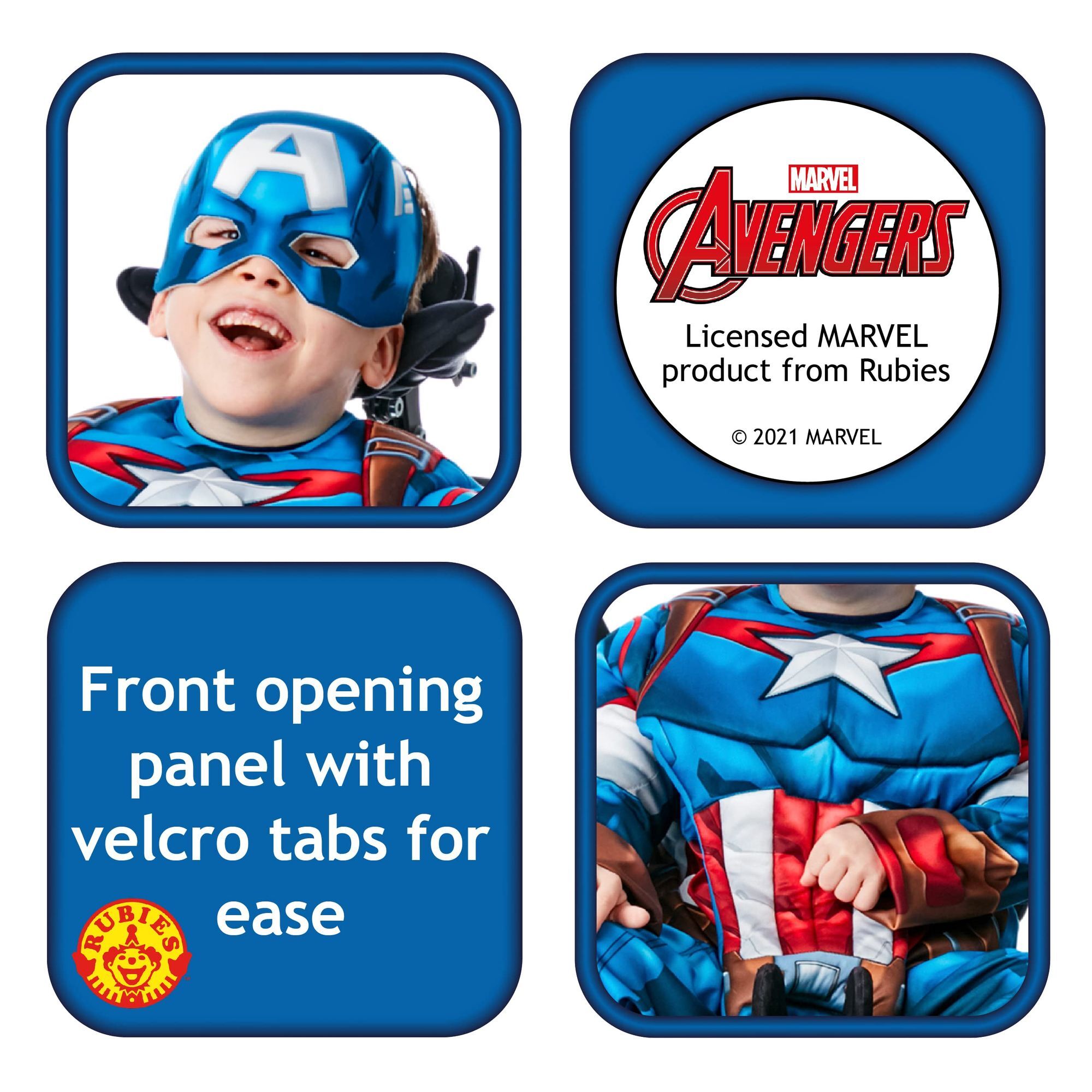 DISFRAZ CAPITAN AMERICA ADAPTIVE INF