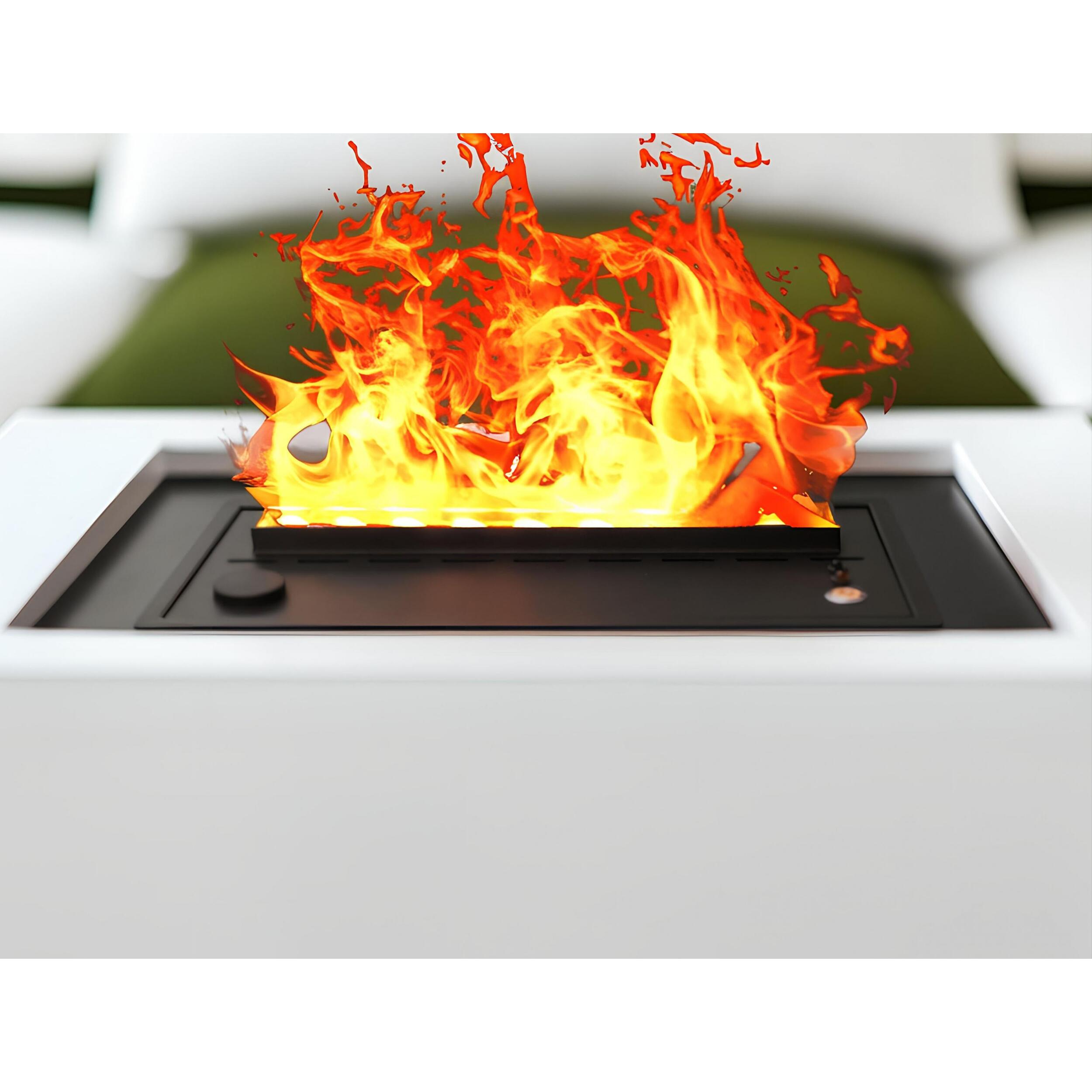 Cheminée de table décorative avec flamme simulée