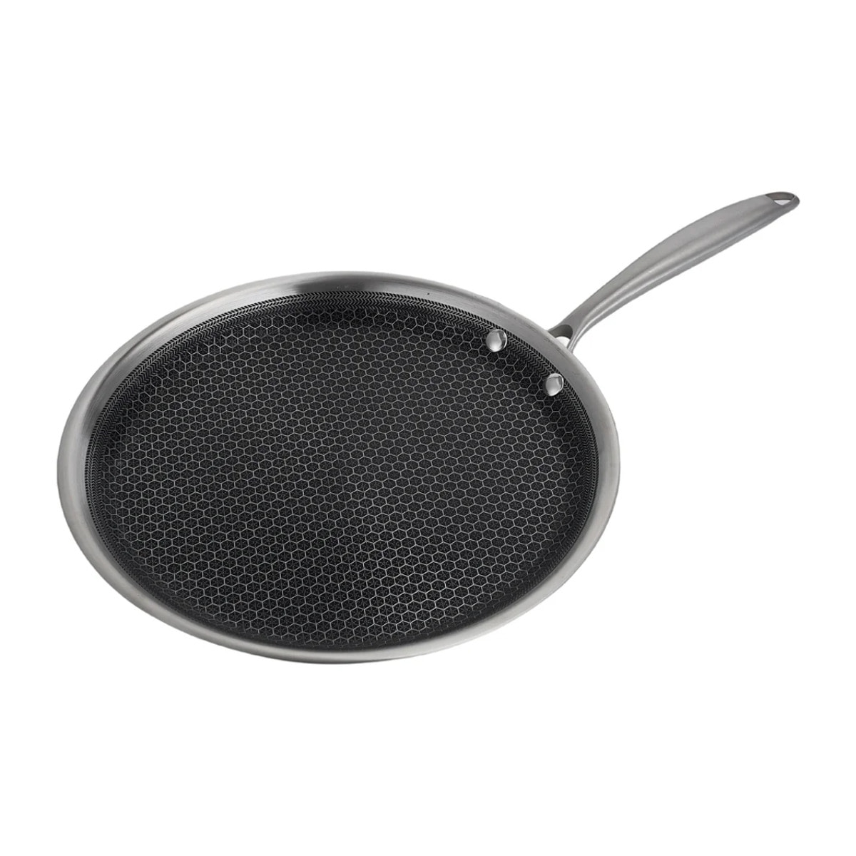 Crêpière 28 cm en inox avec fond triplex
