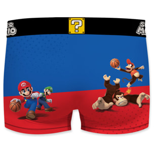 set de 5 calzoncillos bóxer mario bros para hombre microfibra