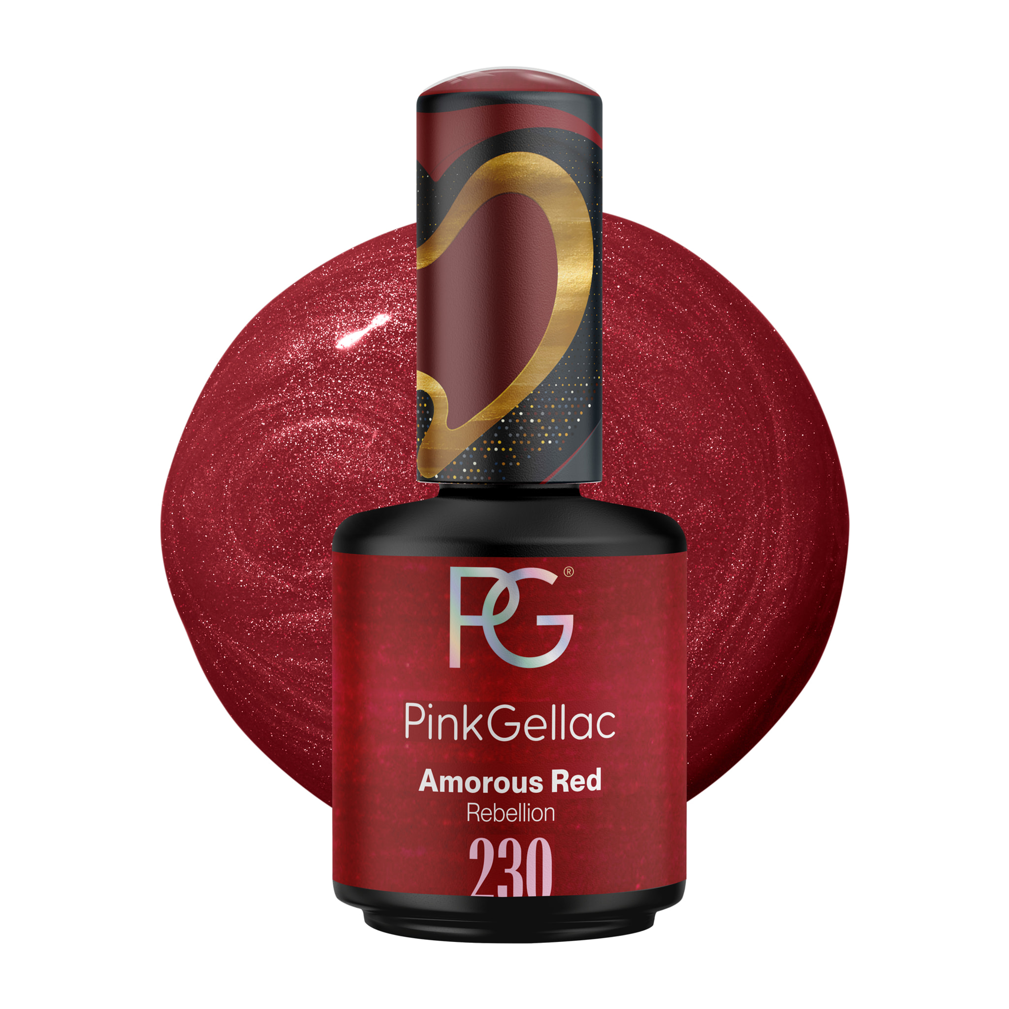 Vernis semi-permanent - 230 Amorous Red - 15 ml