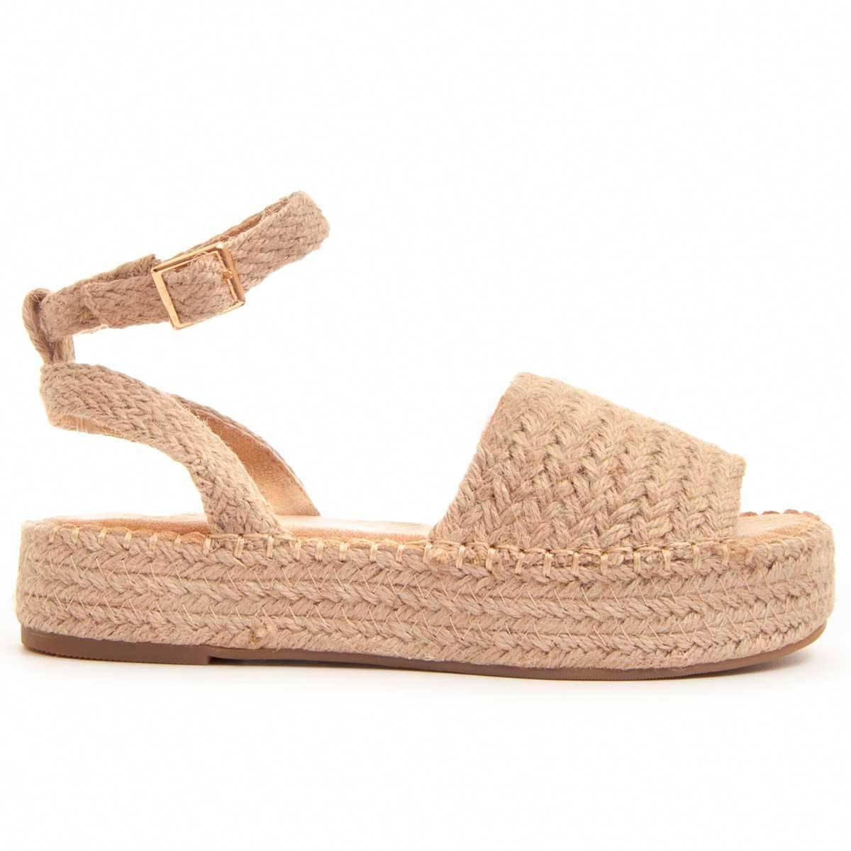 Sandalias de Plataforma - Beige - Altura: 4 cm