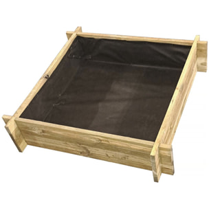 Carré potager en bois "Aneth" - 80 x 80 x 10 cm