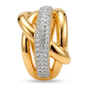 Anillo Gola acabado oro amarillo 18k