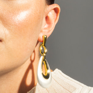 Pendientes acabado en oro amarillo de 18k