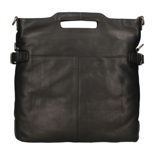 Borsa a tracolla  da uomo In Vera pelle Made in Italy 34x38x3 cm