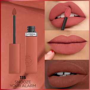 L'Oréal Paris Infaillible Matte Resistance Rouge à Lèvres Liquide Fini Mat 115 Snooze Your Alarm