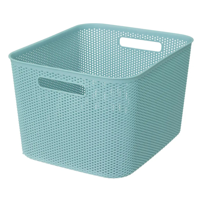 Panier en crochet Crochy 19L bleu