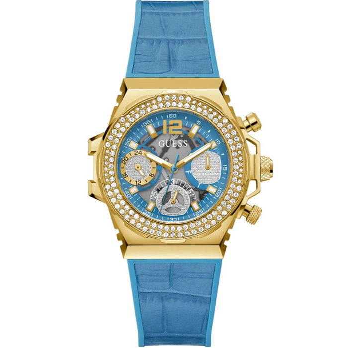 Reloj Guess GW0553L3 Mujer Analogico Cuarzo con Correa de Silicona