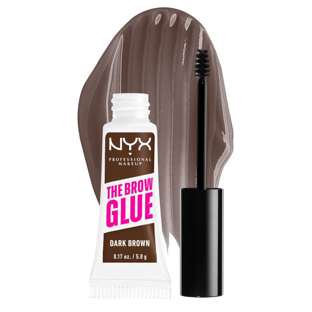 NYX Professional Makeup The Brow Glue Colle fixatrice sourcils Dark Brown