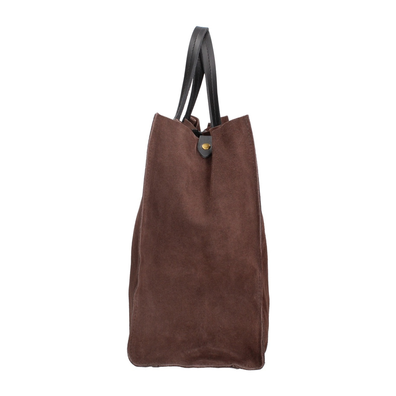 Borsa a mano da donna Made in Italy - Modello Novara Lux - Pelle Scamosciata - 34.5 x 32.0 x 17.0 cm