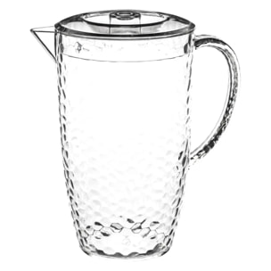 Pichet martelé avec couvercle 2L "Estiva"