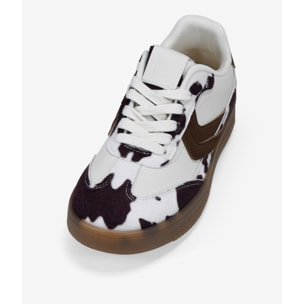 Zapatillas deportivas de vaca con cordones