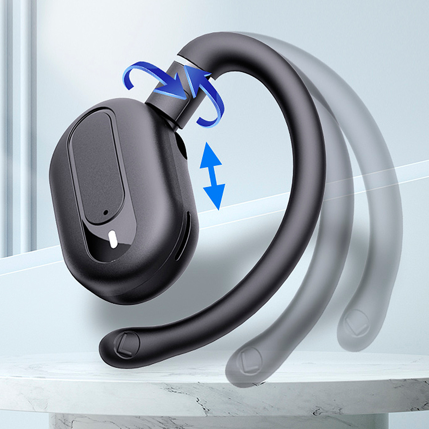 Cuffie YJ22 con Bluetooth 5.4 Tecnologia OWS con angolo regolabile con traduttore AI.