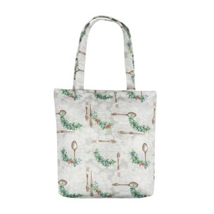 Shopping Bag Navidad Platos 41x45 Cm