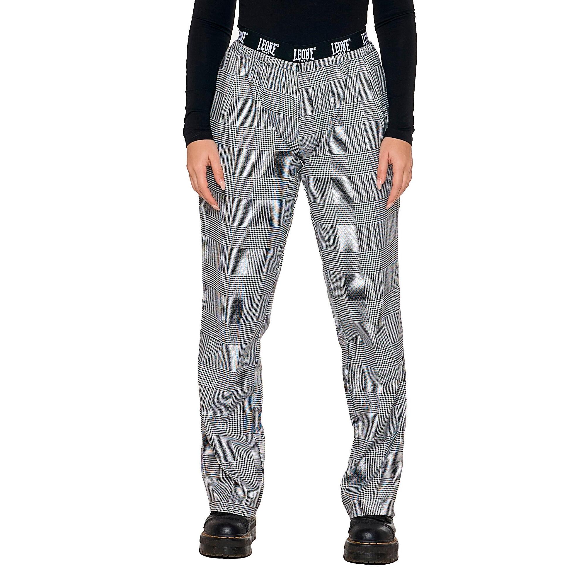 Pantalón palazzo en 'Príncipe de Gales' para mujer 'Perla'