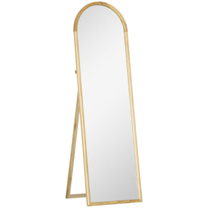 Miroir sur pied style scandinave dim. 46L x 43l x 150H cm piètement cadre bois de pin verre