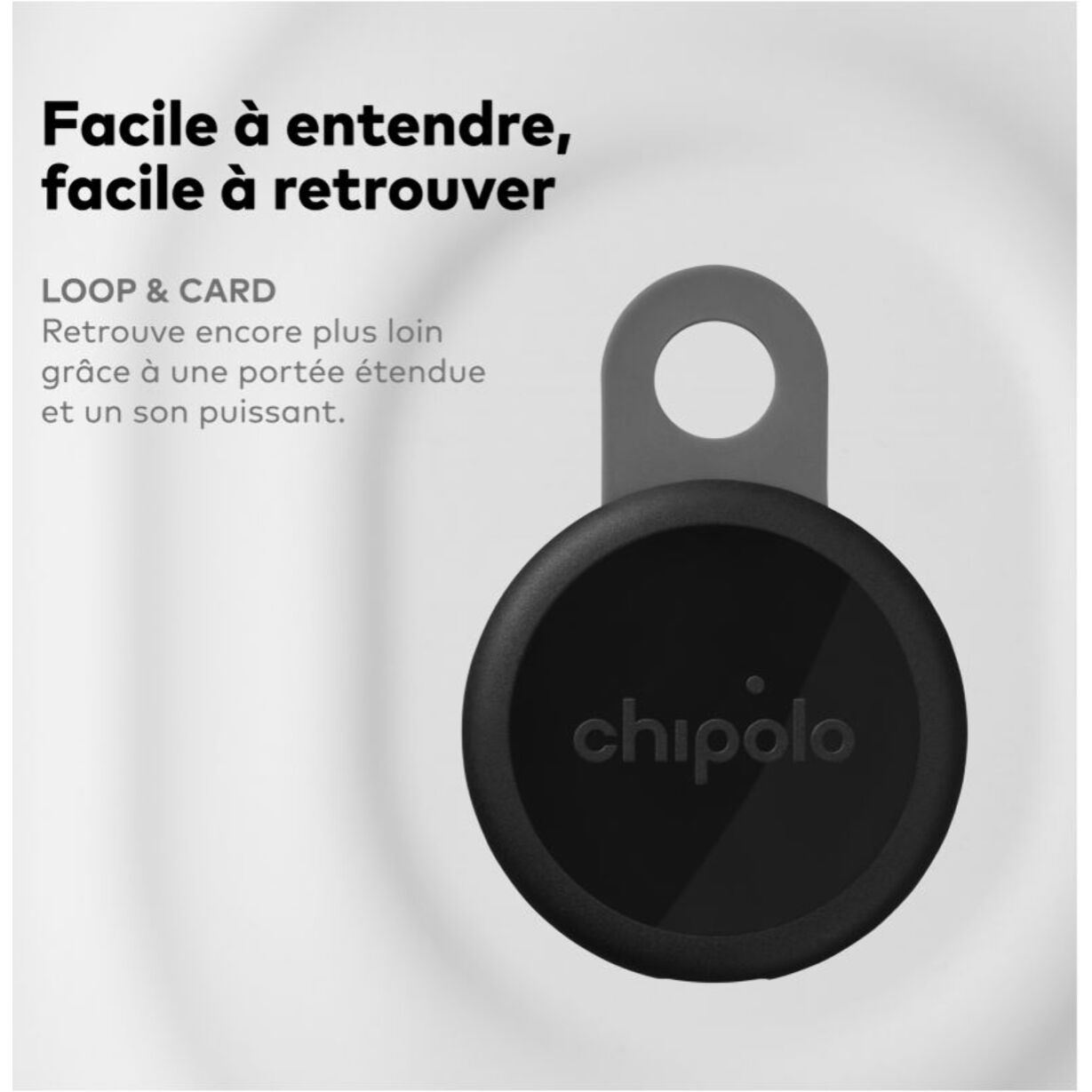 Tracker GPS CHIPOLO Loop x1 - carte x1 blanc